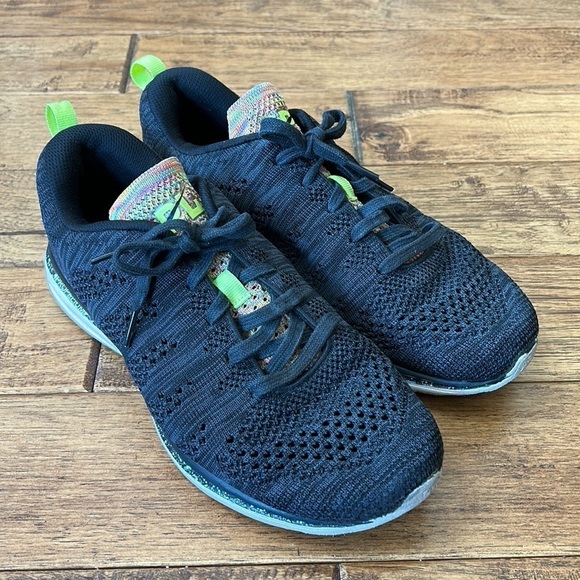 Apl TechLoom Pro Running Shoes Black / Neon Men's Size 9 / Women's 10.5 - Picture 1 of 13